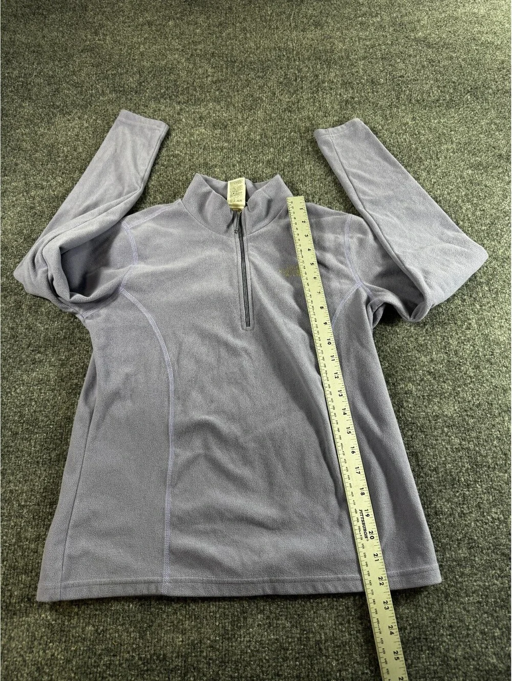 The North Face Girls Jacket XL Lavender Fleece Quarter Zip Long Sleeve Jacket